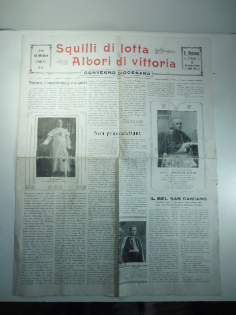 Squilli di lotta, albori di Vittoria numero unico. Convegno diocesano. S. Damiano d'Asti 25 settembre 1932